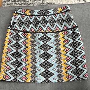 LOFT patterned skirt